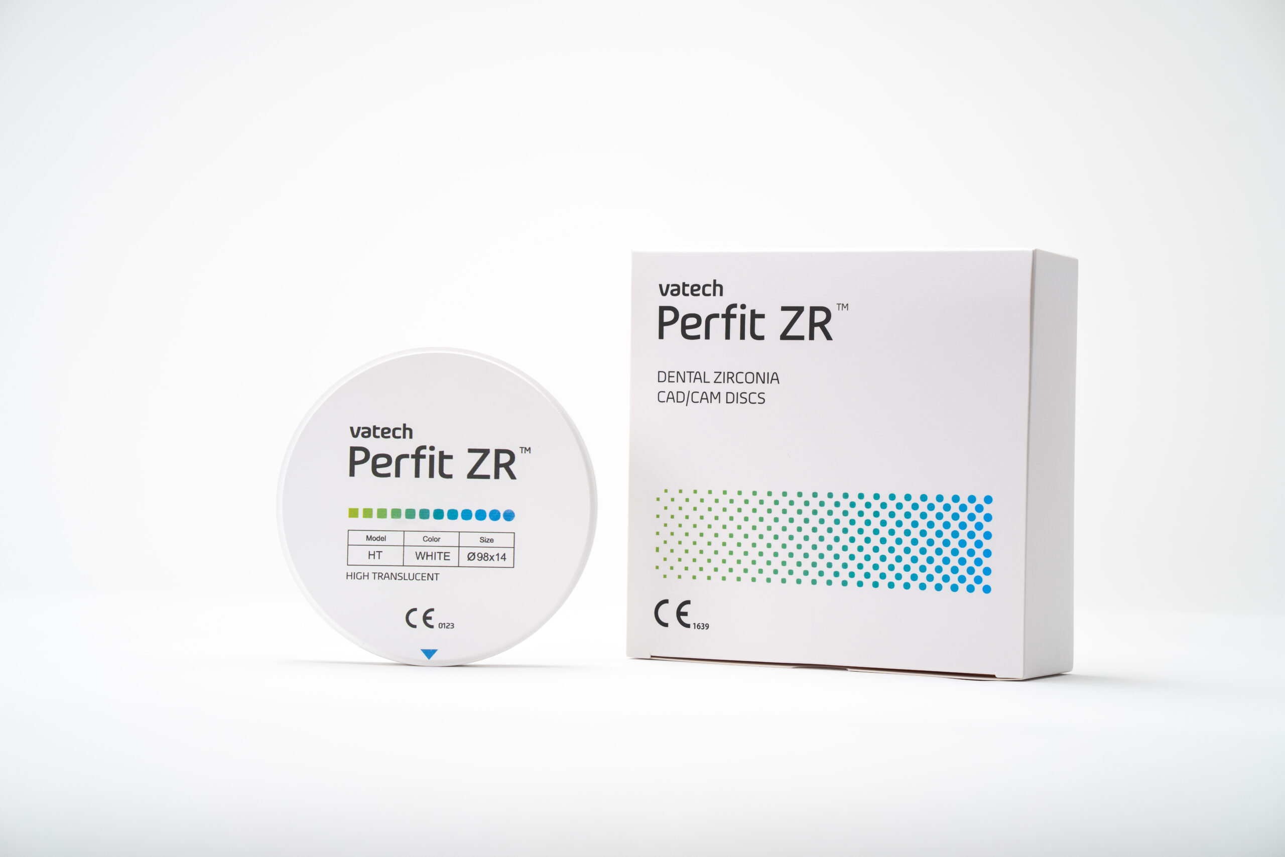PERFIT ZR HT WHITE tsirkoonium-diskid CAD/CAM (diameeter 98) VATECH mcis (Korea)